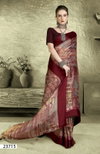 Nesta Vol 3 By Vallabhi Floral Printed Brasso Saree Suppliers In India